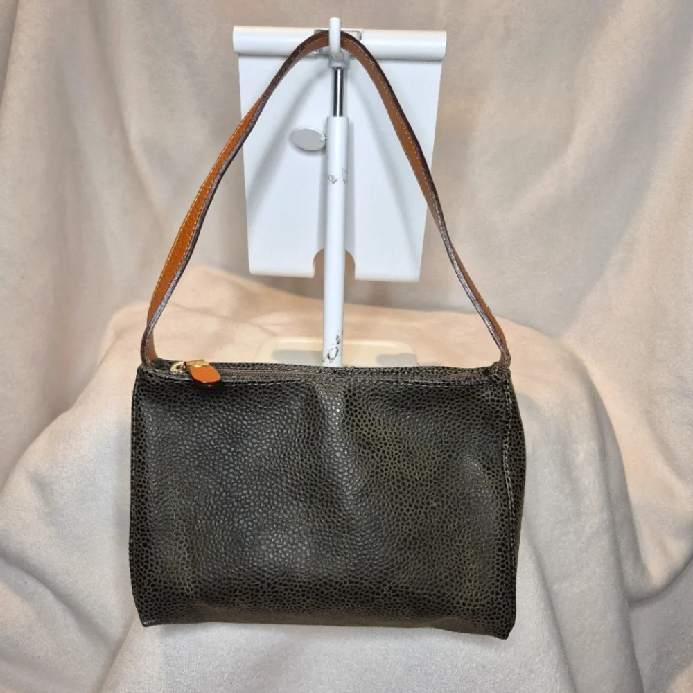 Bric's 8 Inch Brown/Grey Small Zippered Travel Bag - Picture 10 of 10